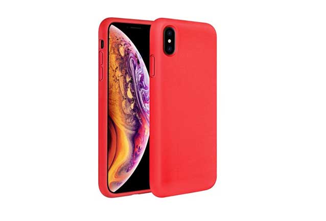 12091_thiki_kokkini_iphone_x &Theta;ή&kappa;&eta; &Sigma;&iota;&lambda;&iota;&kappa;ό&nu;&eta;&sigmaf; &gamma;&iota;&alpha; Apple iPhone X - &Chi;&rho;ώ&mu;&alpha; &Kappa;ό&kappa;&kappa;&iota;&nu;&omicron;