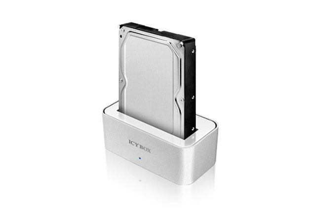 dock-station-icy-box-aluminum USB Dock Station RAIDSONIC ICY BOX IB-111STU3-WH 2.5''/3.5''